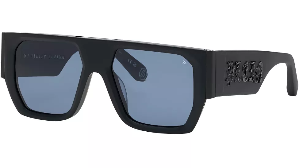 Philipp Plein SPP094M 0703 54 | Unisex Mat Siyah Güneş Gözlüğü